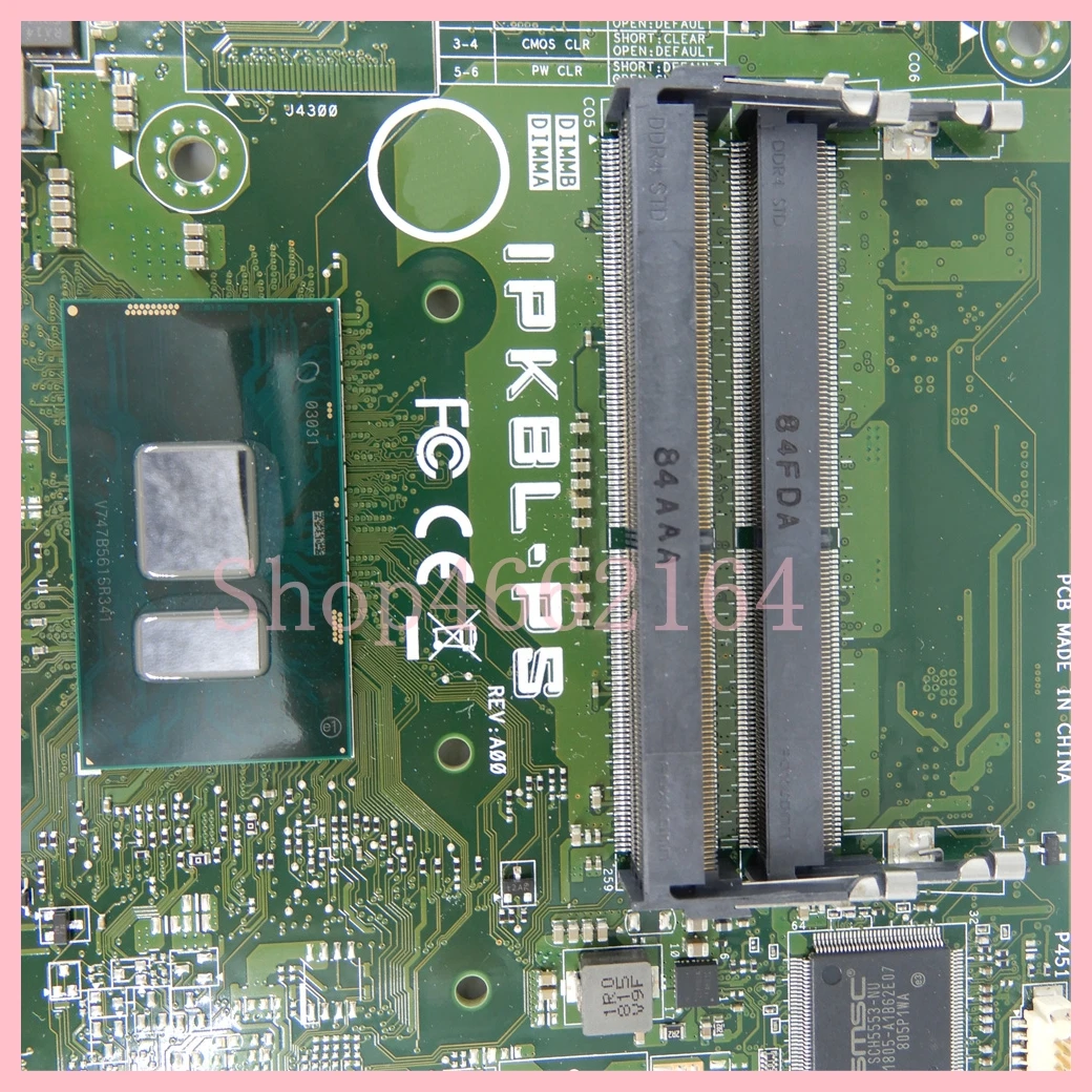 IPKBL-PS مع i3-7130U i5-7200U CPU UMA DDR4 اللوحة الرئيسية لديل انسبايرون 3277 3477 اللوحة الأم 100% اختبار العمل