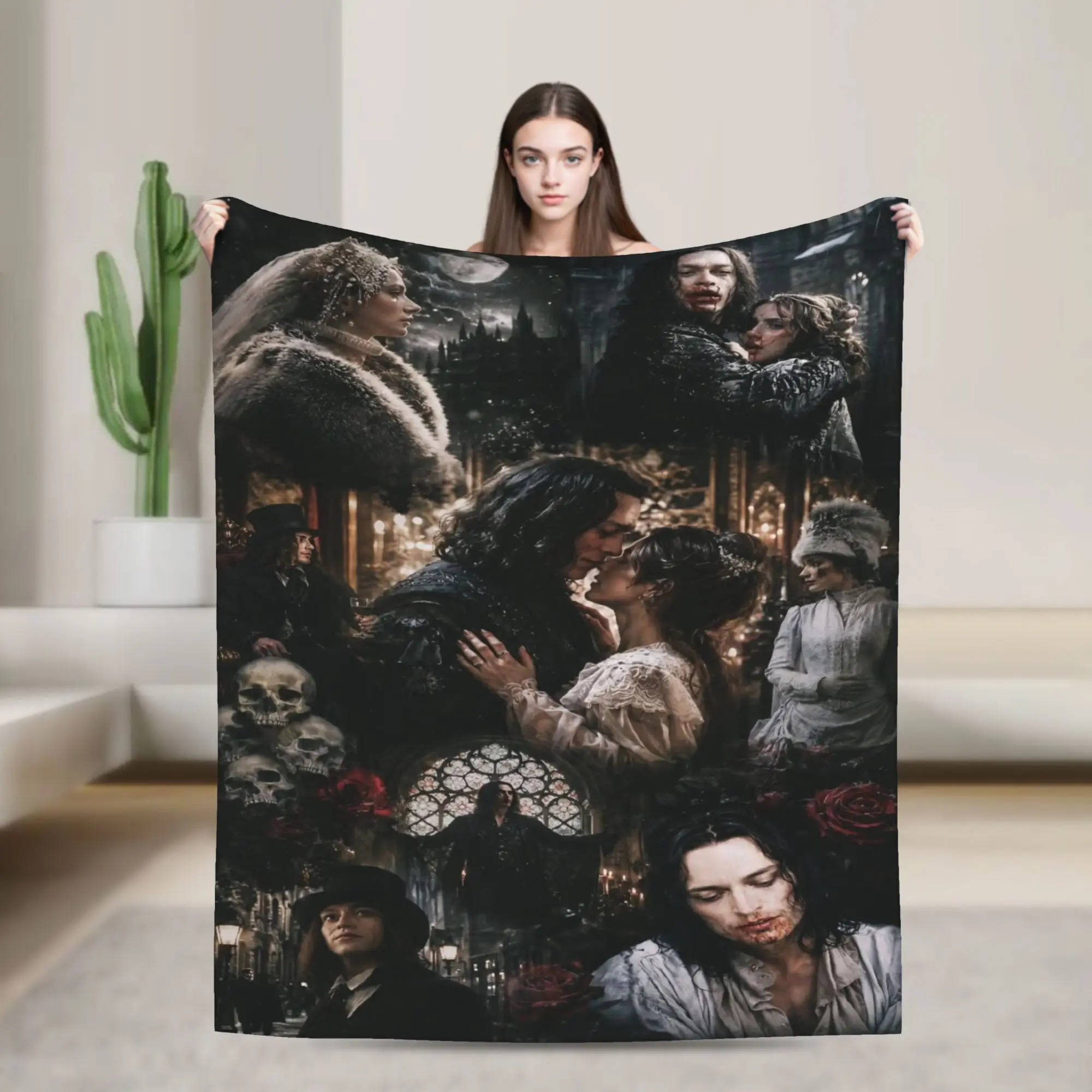 Cozy Dracula A Love Tale Blanket Stuff Room Decorative  Throws And Blankets Warm Coral Fleece Plush for Bedroom