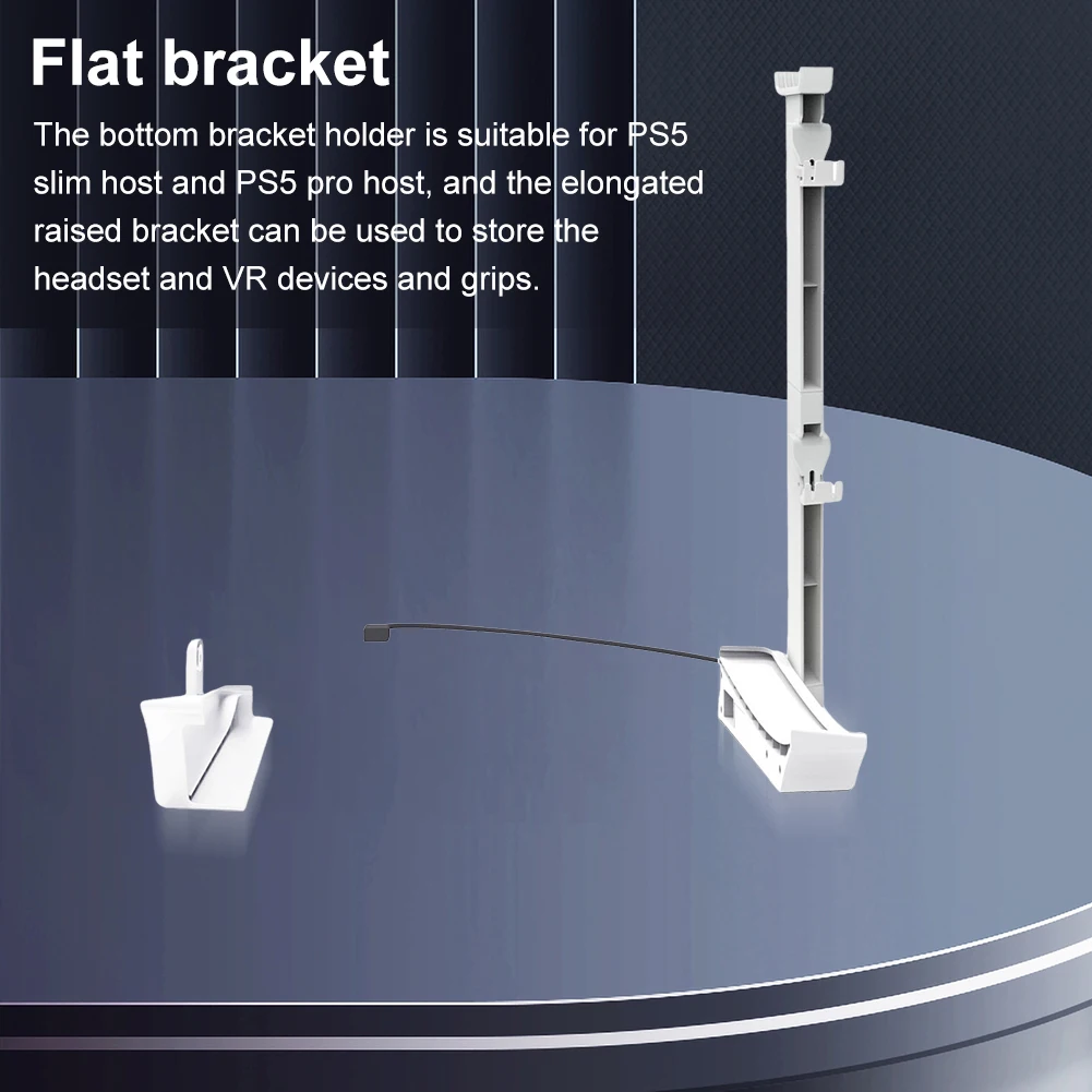

Base Stand for PS 5 Slim and for PS 5 Pro Console with Controller & Headset Holder Stabilized Stand for PlayStation 5 Slim/Pro