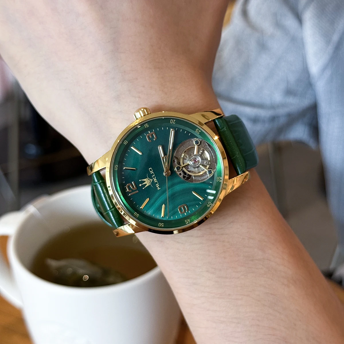 NOUVELLE Montre Tourbillon pour Hommes, Mode Sport, Horloge Mécanique Automatique, Montre-Bracelet Étanche, Marque Haut de Gamme, Montre de Luxe pour Affaires, Reloj