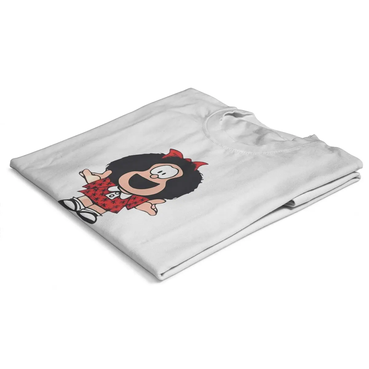 Mafalda Cartoon Girls T Shirt Retro Female Tops Polyester Harajuku Funny Y2k Tees Ladies Tshirt