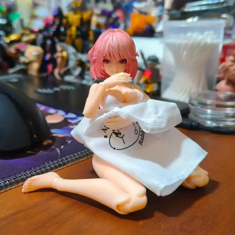 

In Stock Snail Shell Ra-01l Irene Holiday Leisure 1/12 Painted Movable Figure Model Desktop Ornaments Christmas Gifts Trendy Toy