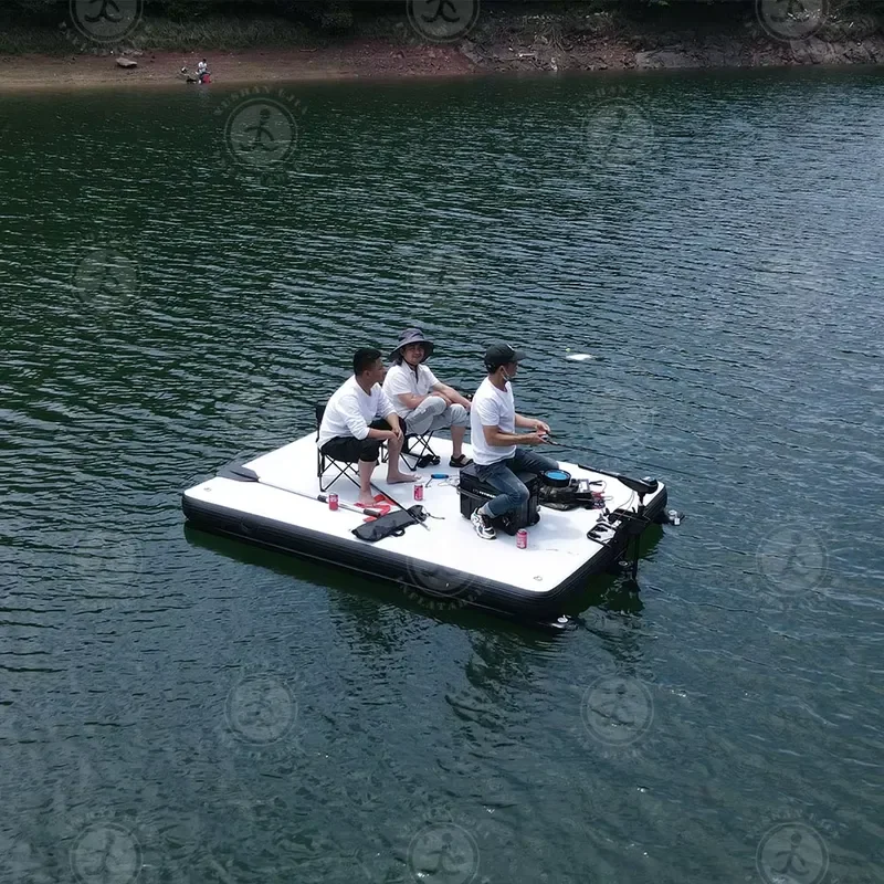 Outdoor Customized Fishing Water Platform Floating Platform Inflatable Pier for Fishing