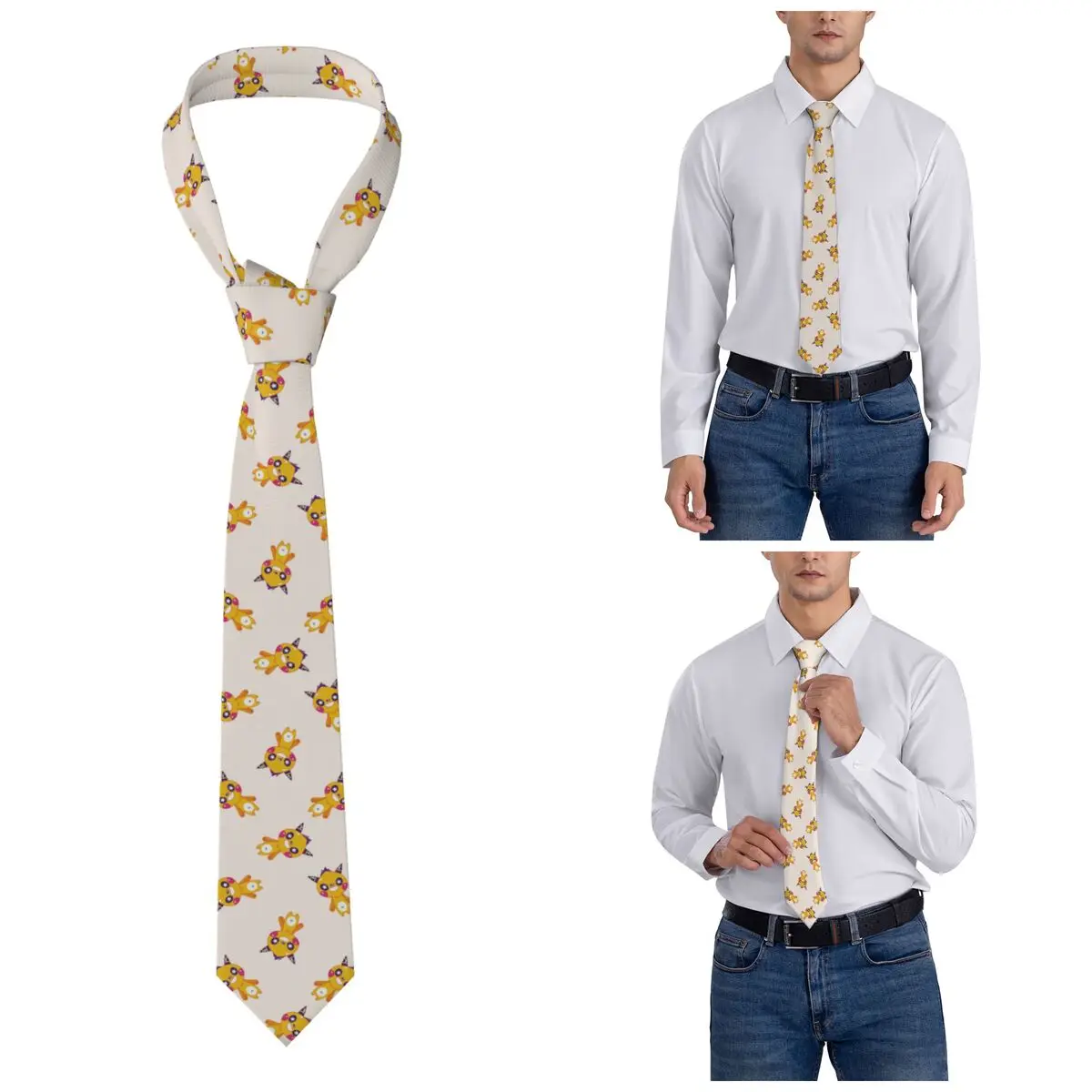 

Галстуки с изображением Пикачу и покемонами, унисекс, 8 см, милые галстуки с героями мультфильмов для мужчин, повседневная одежда, костюмы, аксессуары для вечеринок
