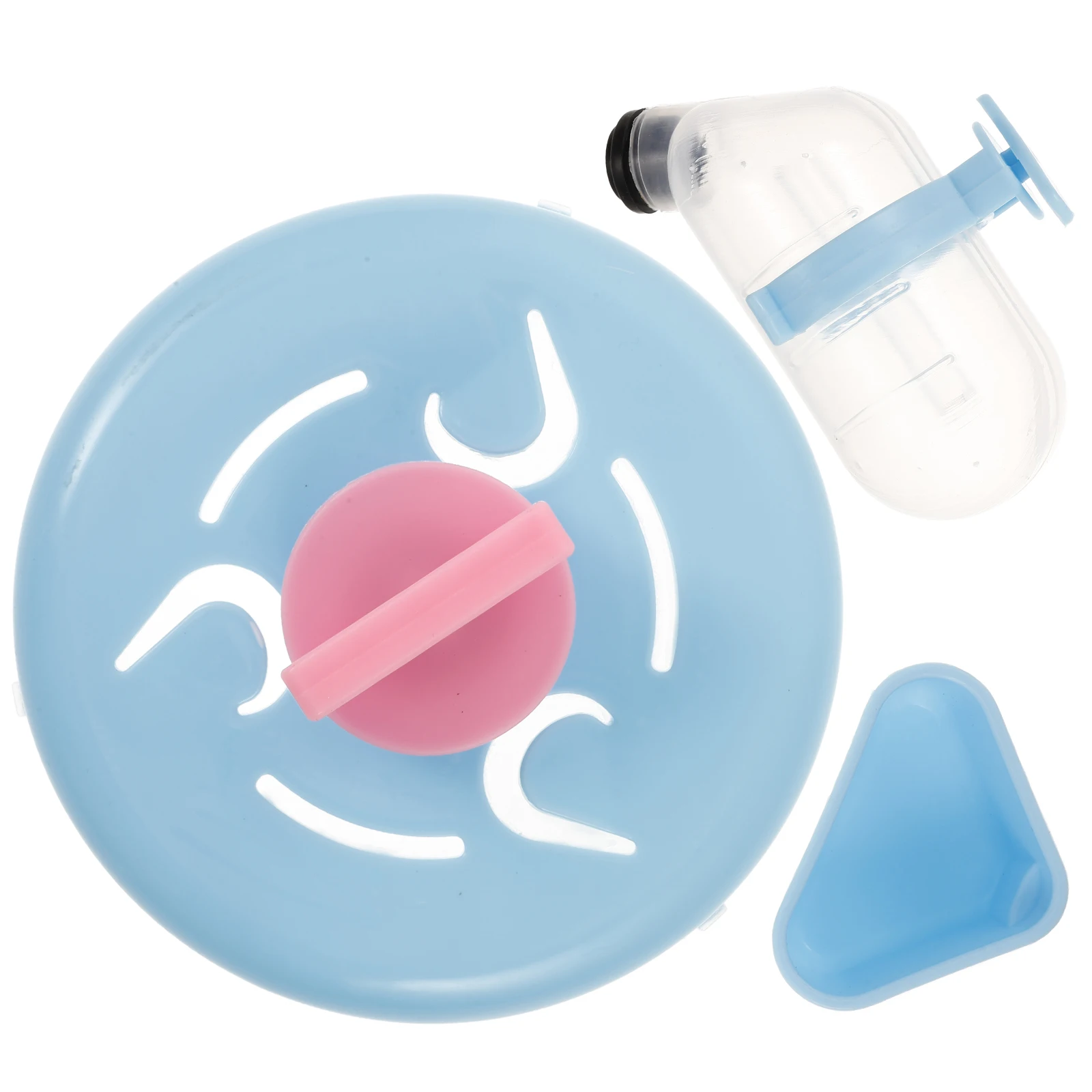 

1 set Hamster Running Wheel Food Box Water Drinker Reusable Abs Small Animal Accessory Pet Cage Supplies Guinea Pig Bowls Rabbit