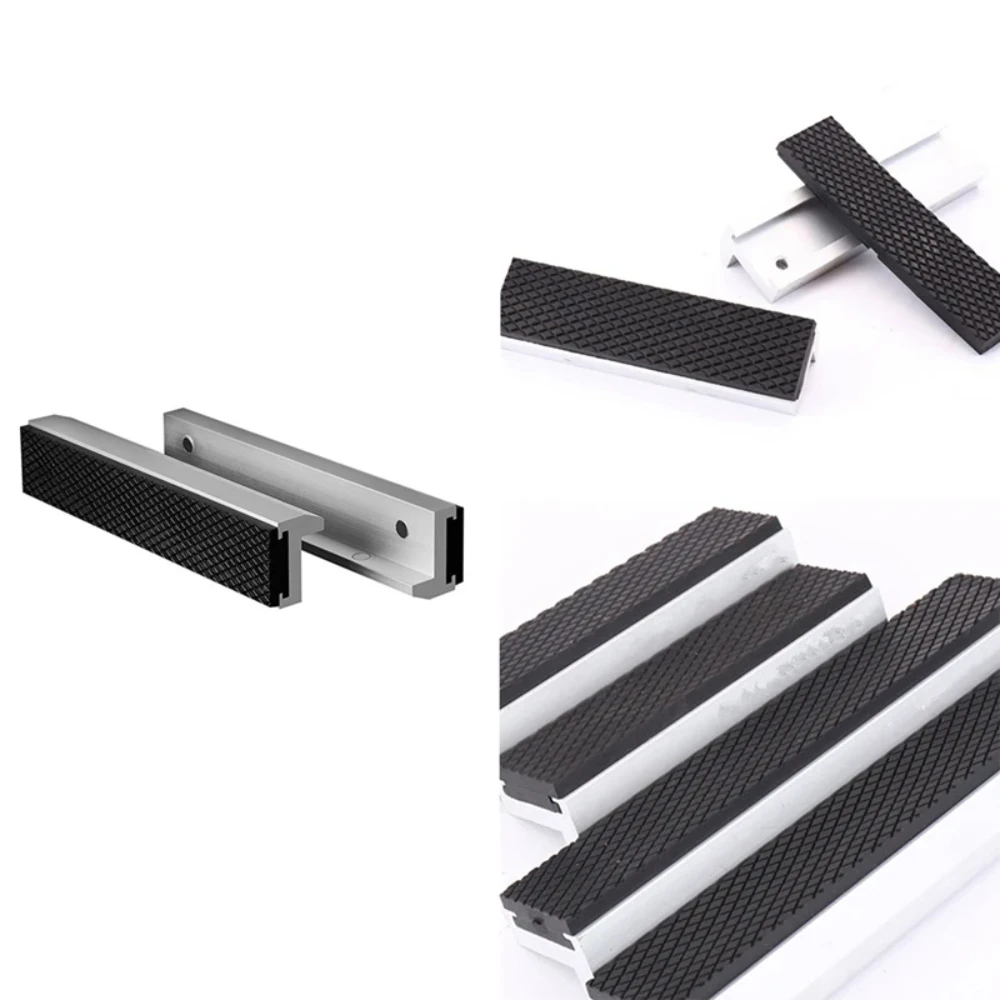 3/4/5/6/8 Inch Bench Vise Pad Magnetic Vice Jaws Protective Cover Aluminum Anti-Slip Mat Multipurpose Protector for Metal Vice image 3