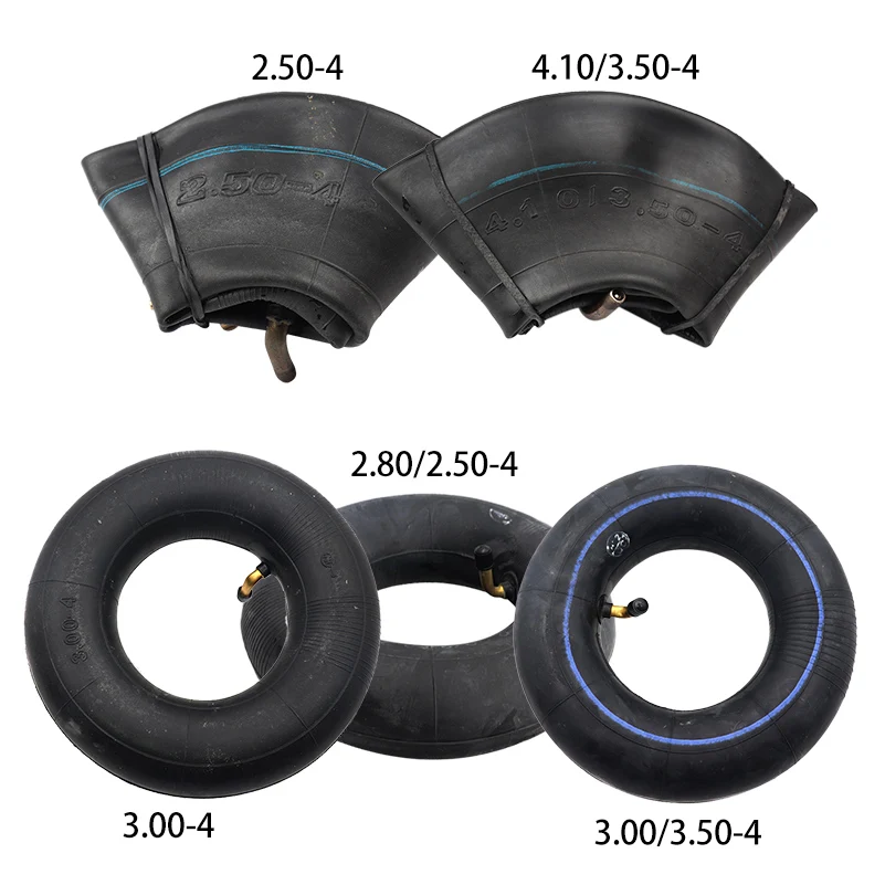 Good Quality Electric Scooter Accessories 4.10/3.50-6 4.10/3.50-4 10*2.125 200*50 6*1.25 Tire Inner Tubes