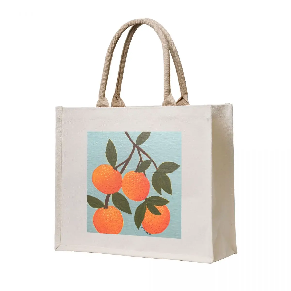 Oranges gouache painting Tote Bag Shopper bag shopper bag woman Customizable tote
