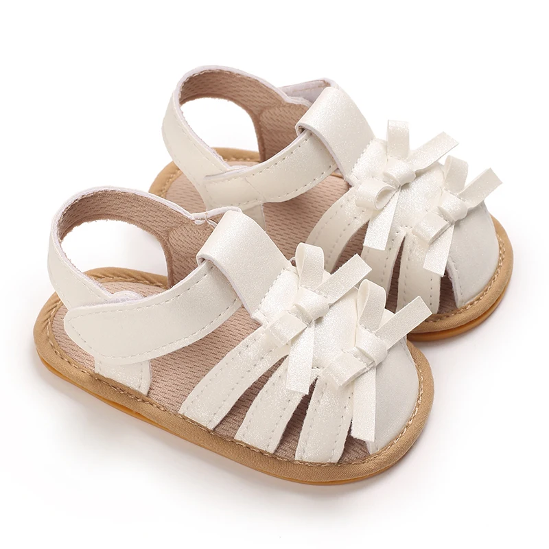 Nieuwe Mode Casual Lente/Zomer 0-1 Jaar Oude Baby Wandelschoenen Vrouwelijke Baby Strik Avondjurk Wandelschoenen