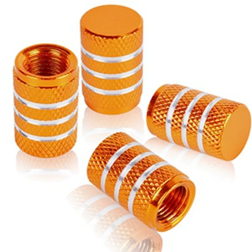 runmade 4x Aluminum Tyre Wheel Stem Air Valve Caps Car Tire Valve Universal Auto Truck Bike Bicycle Motocycle Dust Dustproof Cap