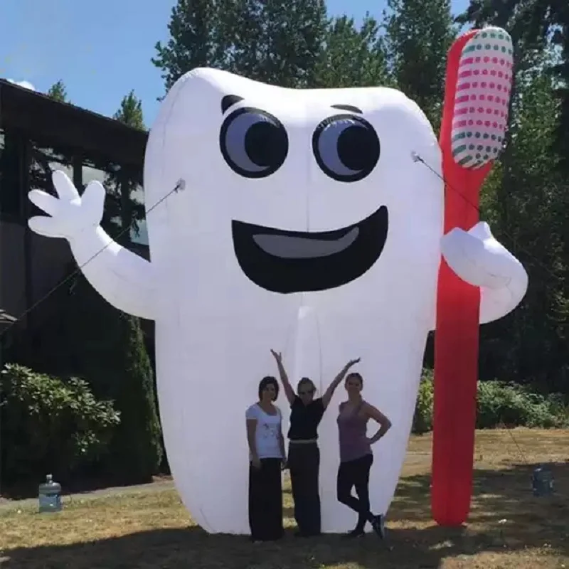 5m Giant dvertising Inflatable Tooth Inflatable Toothbrush For outdoor events