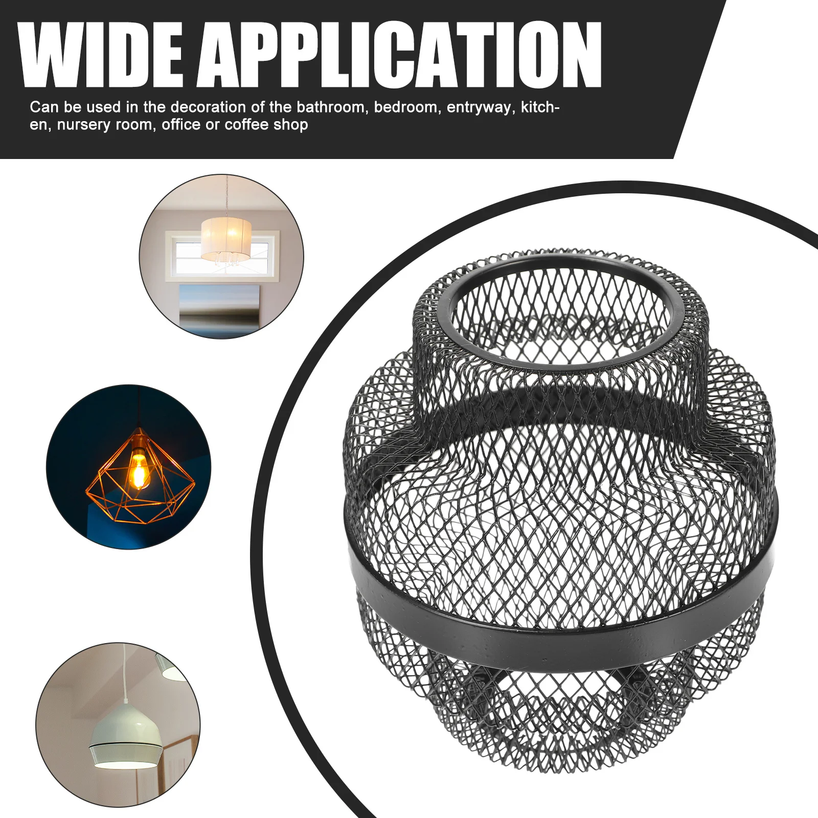 

Pendant Light Shade Modern Iron Hollow Out Design For Kitchen Bedroom Nursery Ceiling Lamp Replacement Lighting