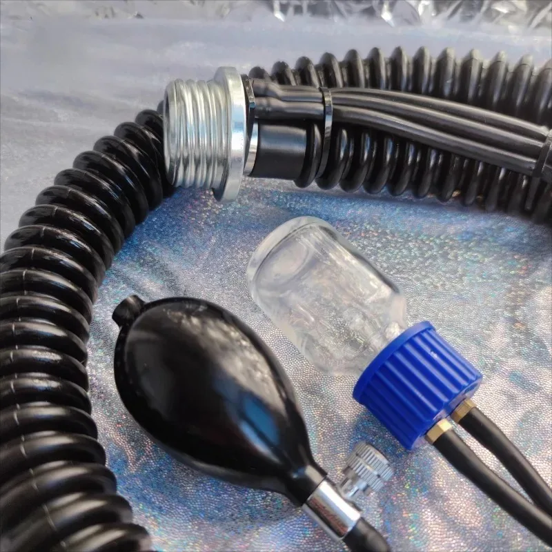 Gas Mask Accessories Special Air Guide Tube with Metal Connector Rubber Hose