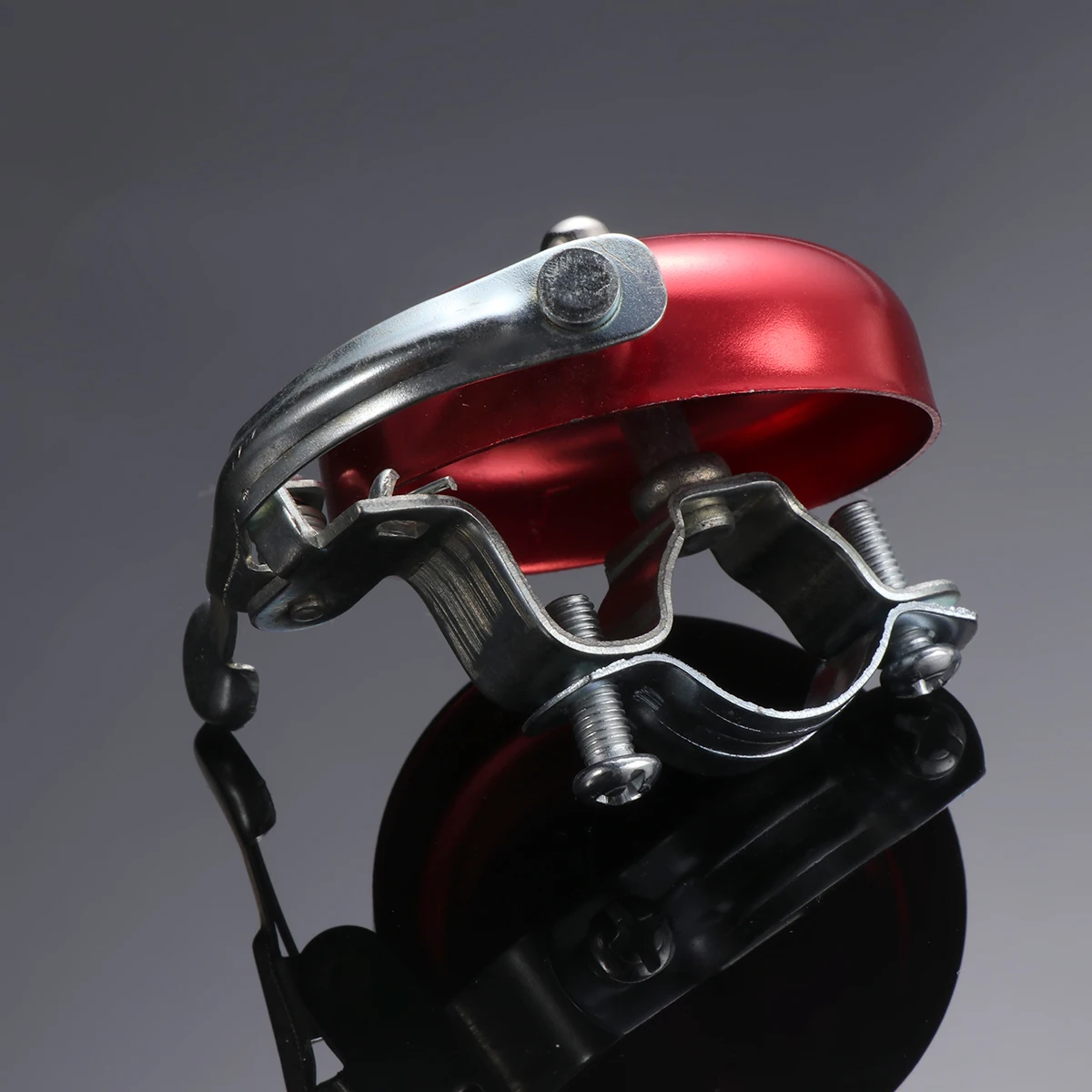 Bicycle Bell Red Aluminum Alloy Large Bell For Mountain Bike Cycling Safety Compatible With Most Handlebars