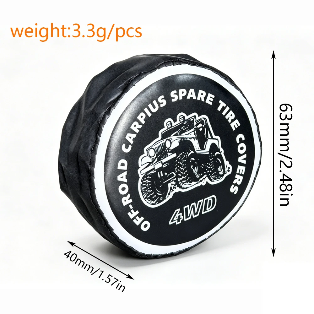 1/18 1/24 RC Mini Scale Spare Tires Cover 1.0