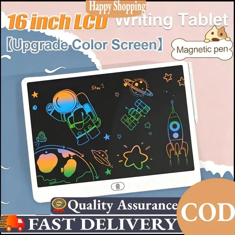 Color Screen Large Horizontal LCD Writing Tablet Eco-Friendly Reusable Drawing Board for Kids Home Doodle Use