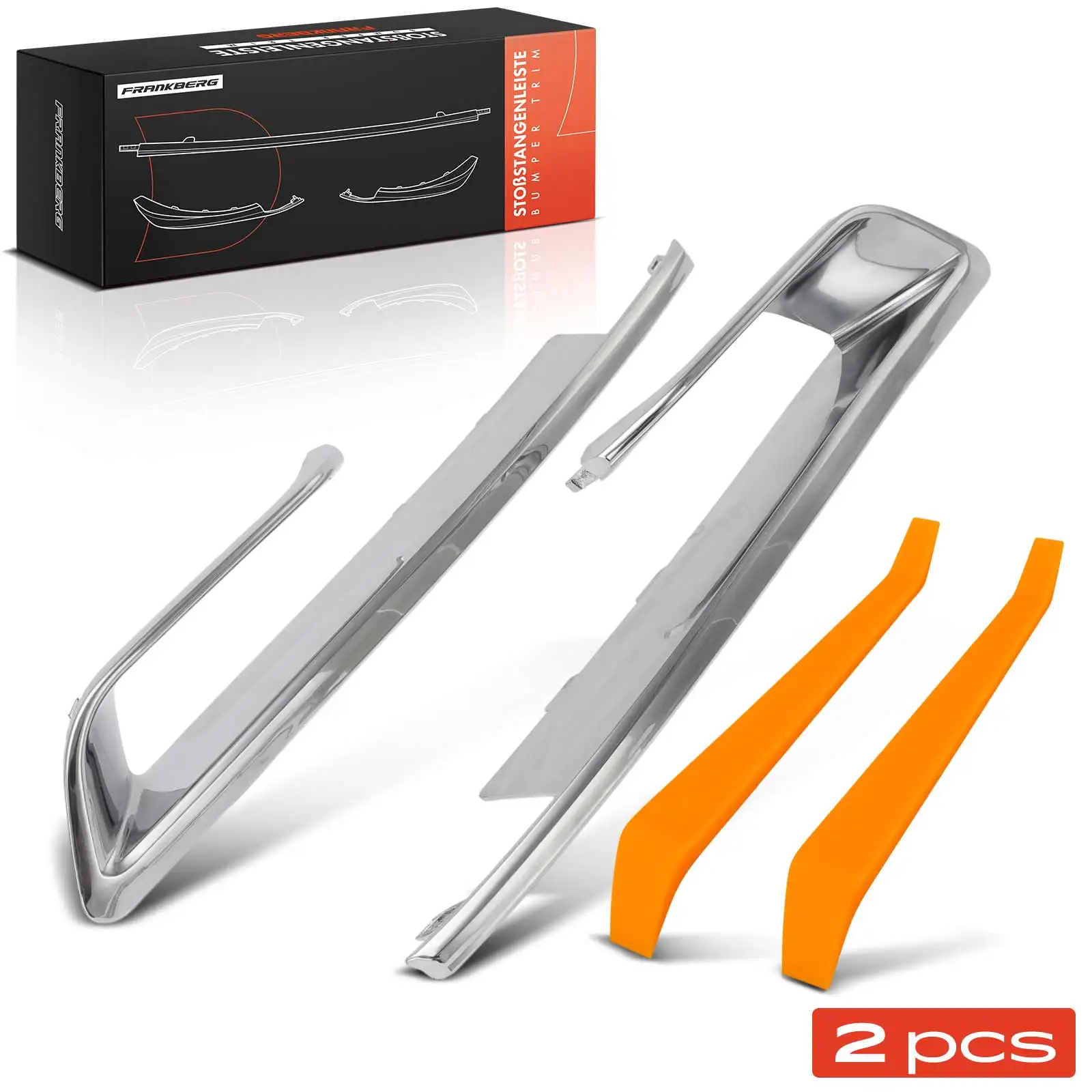 Frankberg 2x Trim Bumper Bumper Voorzijde voor BMW 2 Active F45 2 Gran F46 51117347228