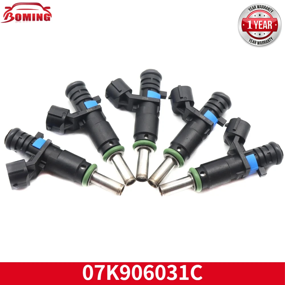 

Новые топливные форсунки (5 шт.) для Volkswagen Rabbit, Golf, Beetle, Passat 2.5L 2007-2015, 07K906031C