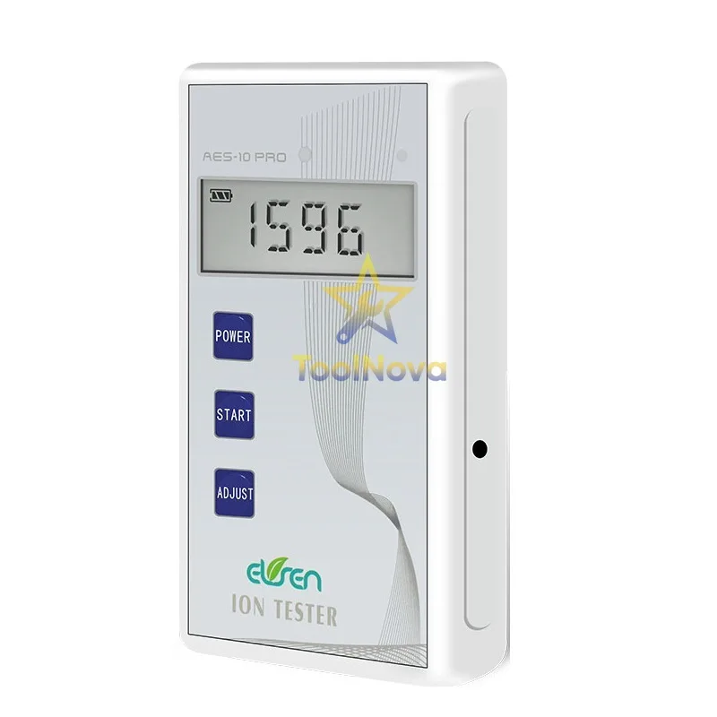 Solid Negative Ion Detector AES-10PRO Silicone Powder Tomarine Textile Ion Concentration Meter (Range 0-10,000/Charging)