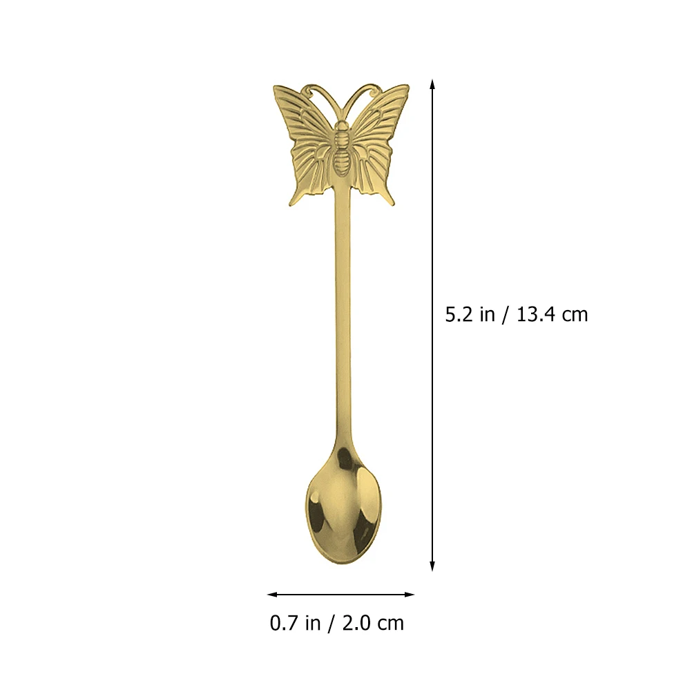 

Tableware Butterfly Fork Spoon Set Cutlery Drainer Stainless Steel Kitchen Tea Spoons