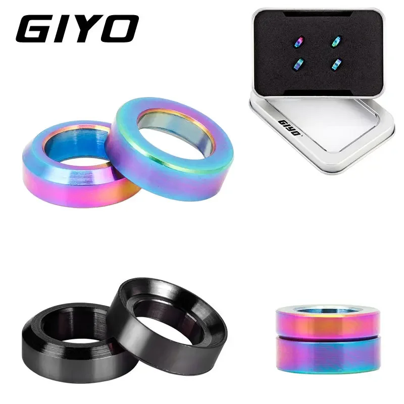 GIYO M6 Mountain Bike Brake Caliper Fixed Bolts Titanium Alloy Concave Convex Gaskets Iamok Bicycle Repair Tools