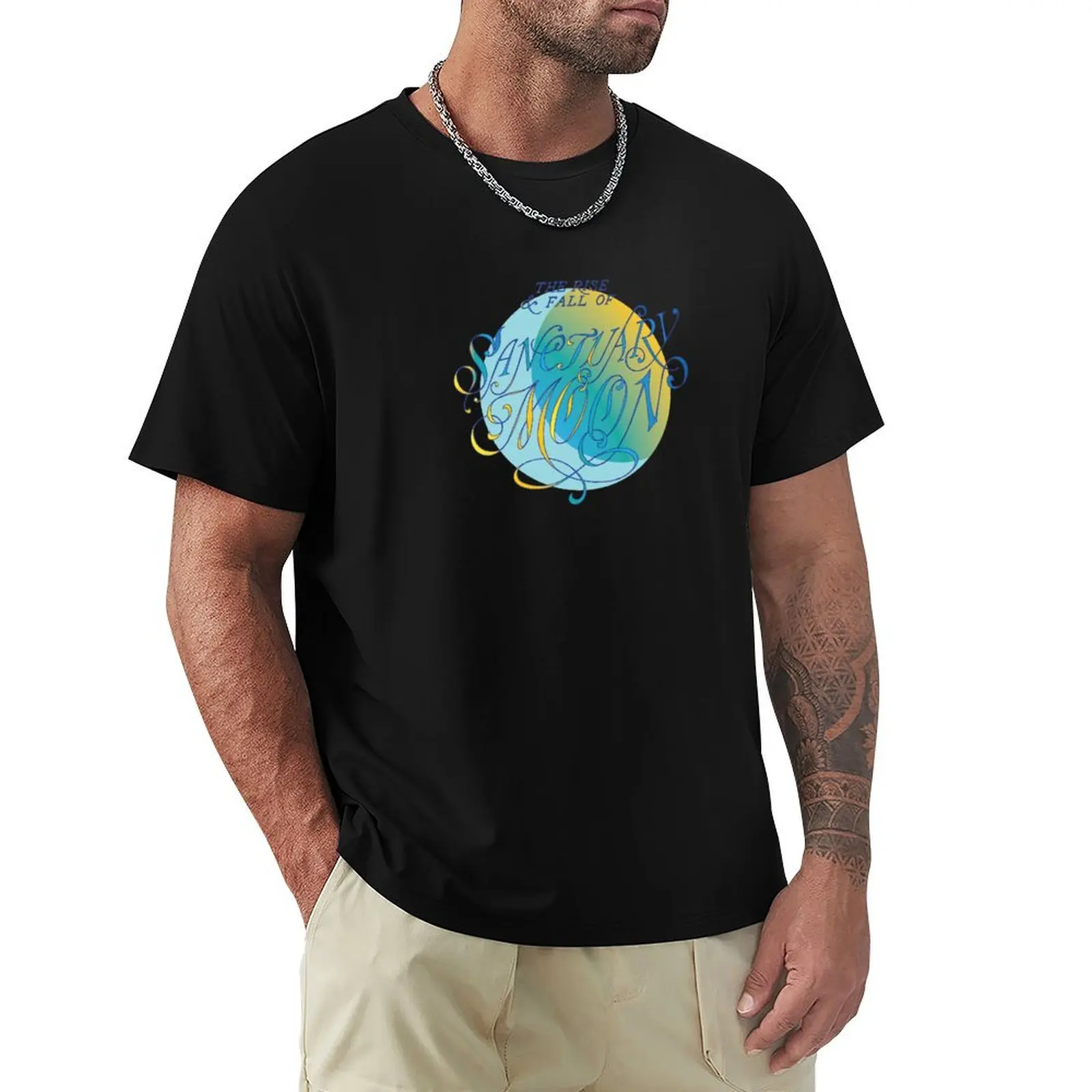 The Rise and Fall of Sanctuary Moon T-Shirt men t shirt cotton 100% T-Shirt