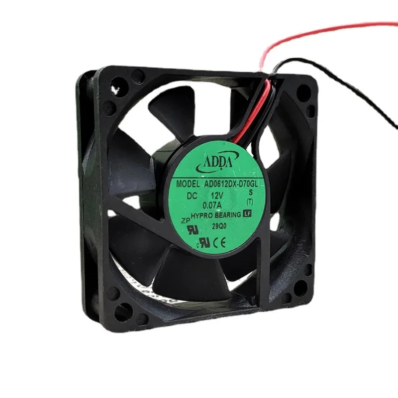 

SSEA New Fan For ADDA AD0612DX-D70GL 6010 DC12V 0.07A 2-wire 6cm Cooling Fan 60*60*10mm