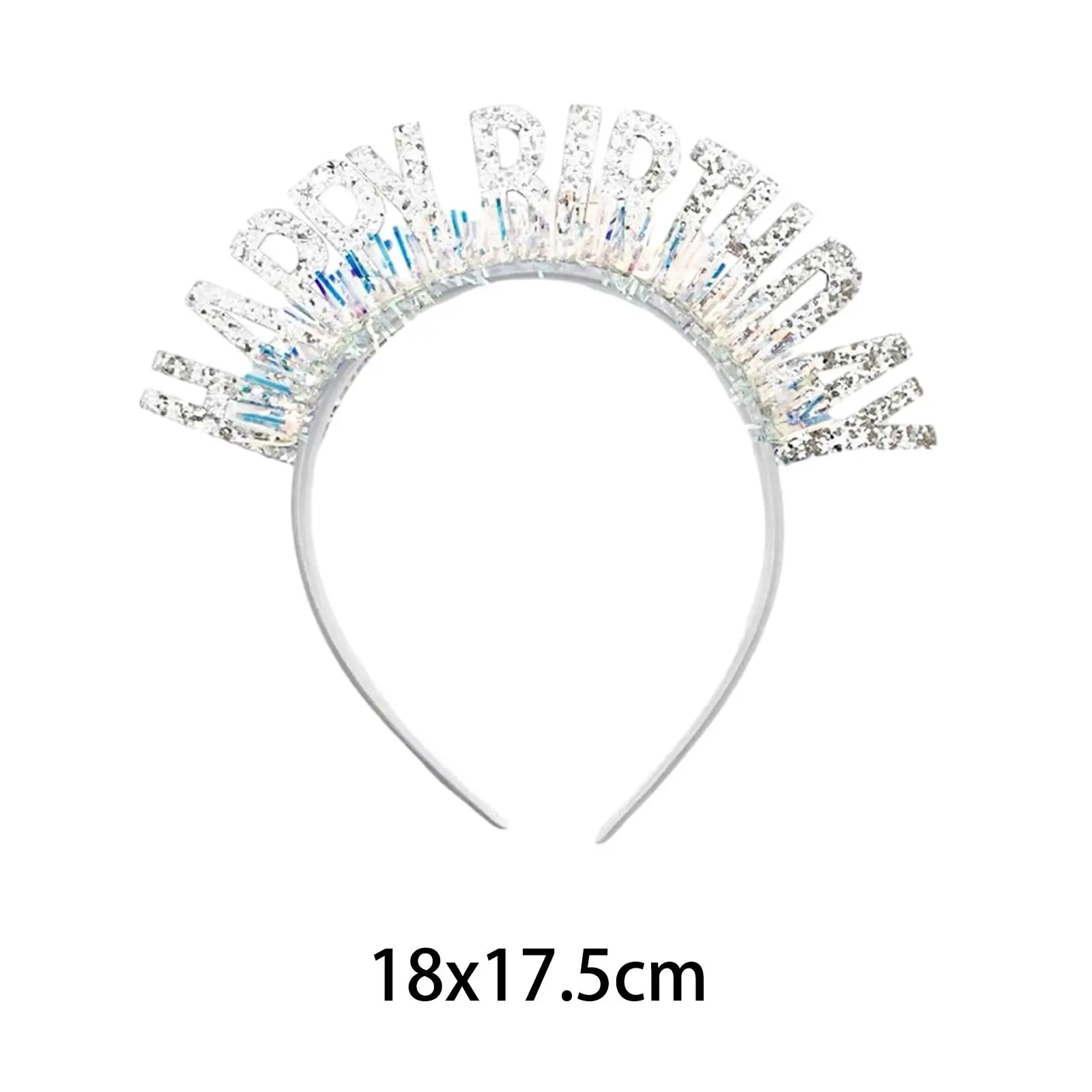 2x Gelukkige Verjaardag Hoofdband Verjaardag Haar Kroon Hoepel Verjaardag Tiara Gelukkige Verjaardag Haarband voor Feest Vakantie Cadeaubenodigdheden Tieners