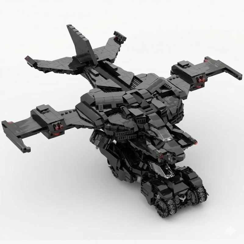 DIY Building Bricks Toy Super Hero Movie Style Military Jet Transport Aircraft & Car Set