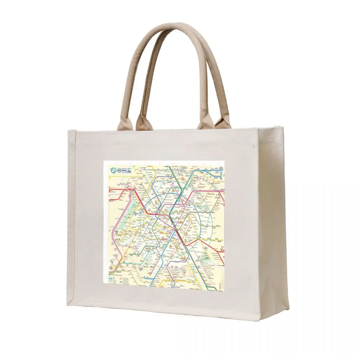 

The New Paris Metro Map Tote Bag shopping bags foldable shopper bags canvas shopping bag Canvas bag
