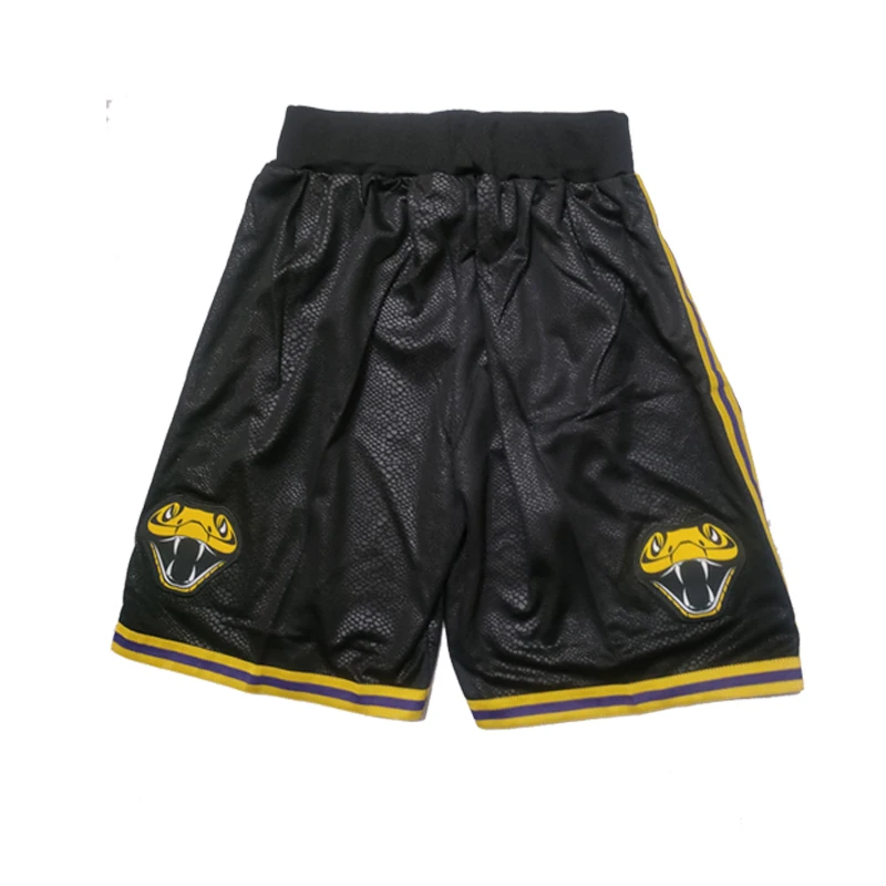 Basketball shorts Black Mamba 8-24 Snake skin Four pockets Sewing embroidery outdoor sport Beach pants Training 2024 New style