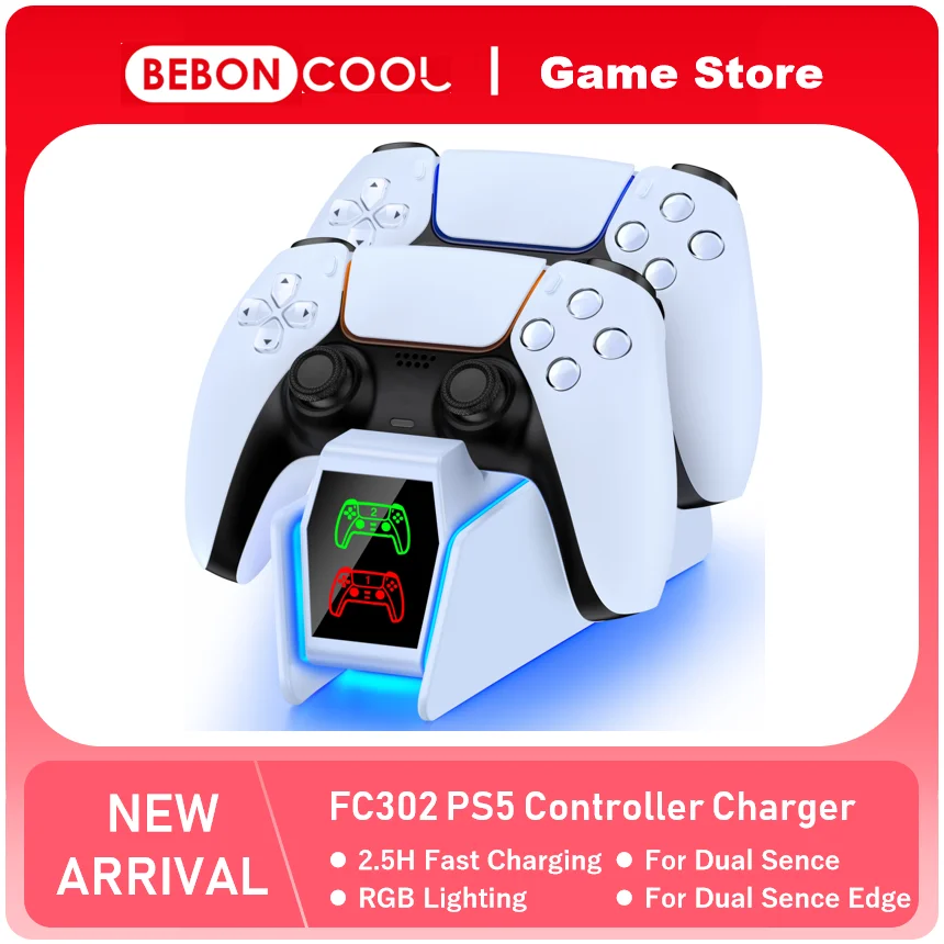 BEBONCOOL FC302 Controller Ladestation für PS5 DualSense – Die Lösung, die ich endlich brauchte