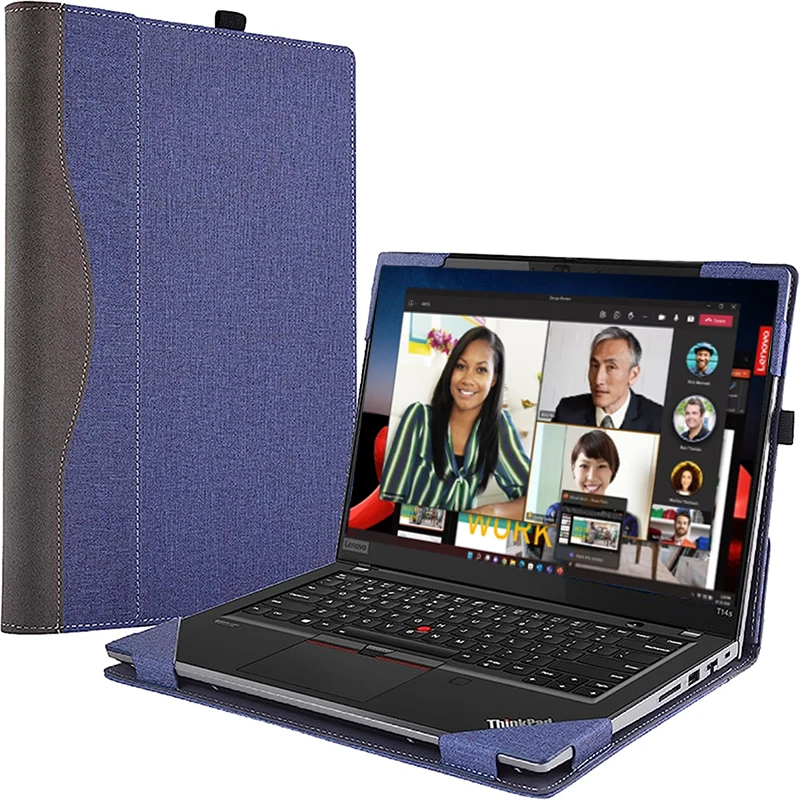Pokrowiec na notebooka Lenovo ThinkPad T14 T14s Gen 4 Gen 3 etachable Notebook Sleeve Computer Bag Protective PU Shell Pen Gifts