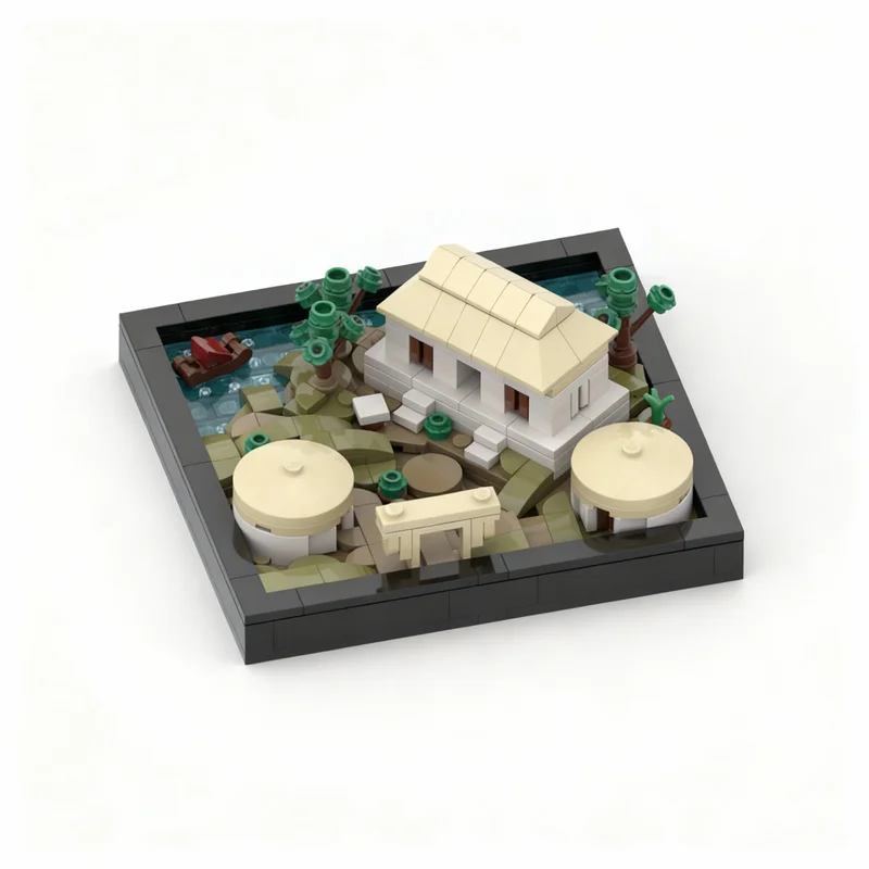 

313PCS MOC Creative Model Legacy Yu Village Building Blocks Assembly Building Blocks Display Birthday Gift Decoration Home Set