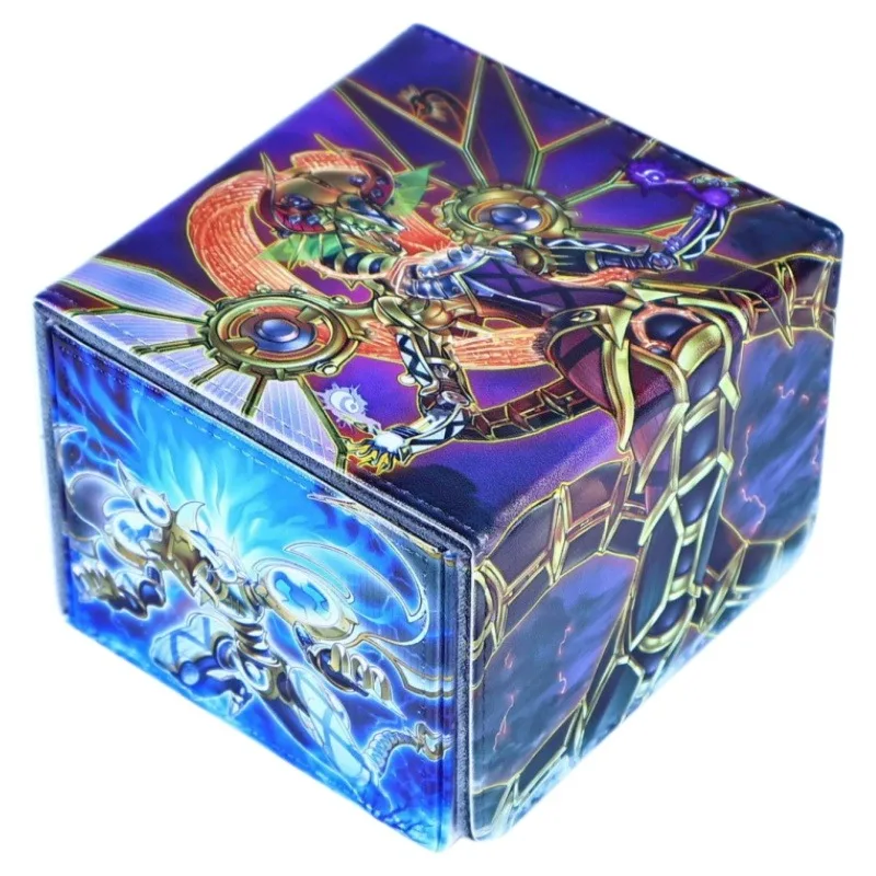 Yu-Gi-Oh! Infernoid Card Box Infernoid Flood/Void Reignition Magnetic Leather Flip Game Collection Card Storage Box Toy Gifts