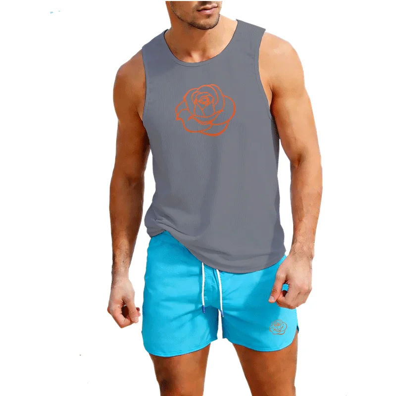 

Fitness loose men tank top sleeveless t-shirt fitness clothes basketball training vest men sport undershirtsuit