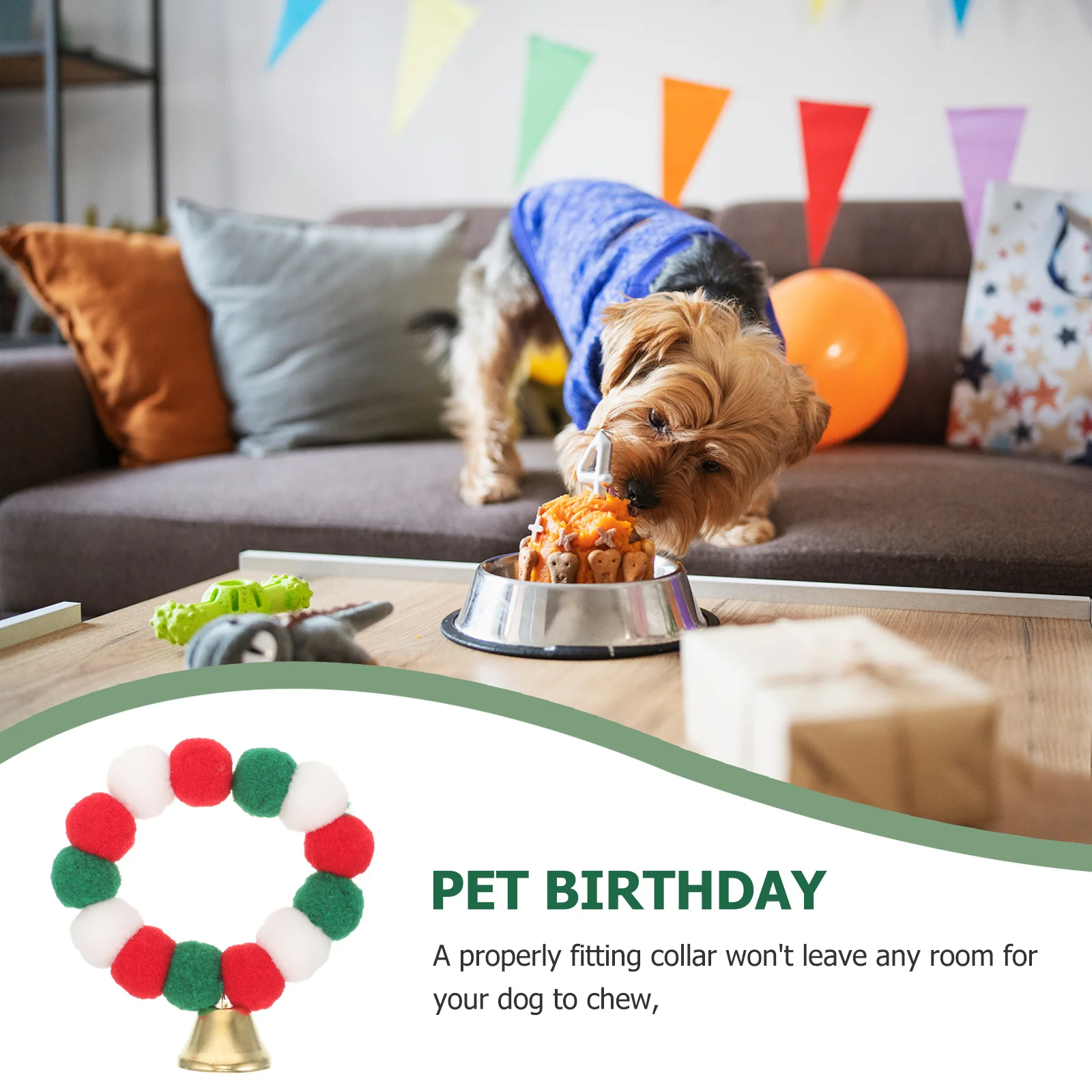 

Adorable Christmas Pet Collar Soft Elastic for Small Dogs Cats Holiday Party Outfit Dog Collar Puppy Kitten Xmas Party Favor