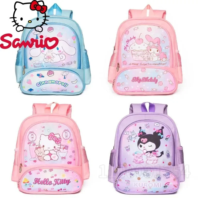 Sanrio New Girls' School Bag Luxury Brand Fashion Girls' Backpack Cartoon Kindergarten School Bag Lightweight and High Quality