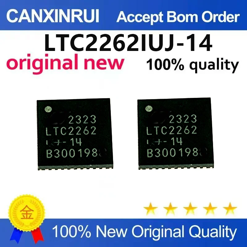 （5pcs-10pcs）Brand new original LTC2262IUJ-14 # TRPBF 28 pin QFN 14 bit high-speed ADC