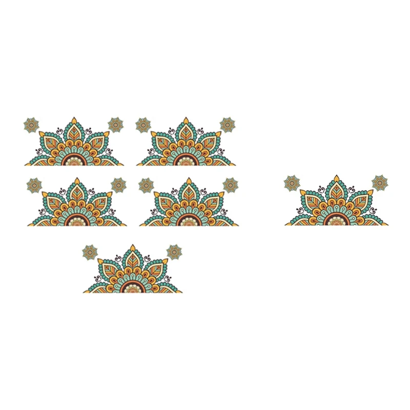 -ESTR Mandala Wall Sticker Wallpaper Sticker Self-Adhesive Background Decoration Suitable For Living Room