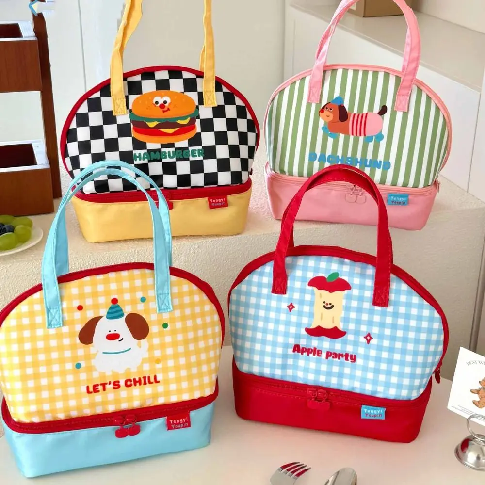

Cartoon Cartoon Cat Lunch Bag Large Capacity Lightweight Korean Style Handbag Insulated Tote Bag Handheld Bag Small Tote Bag