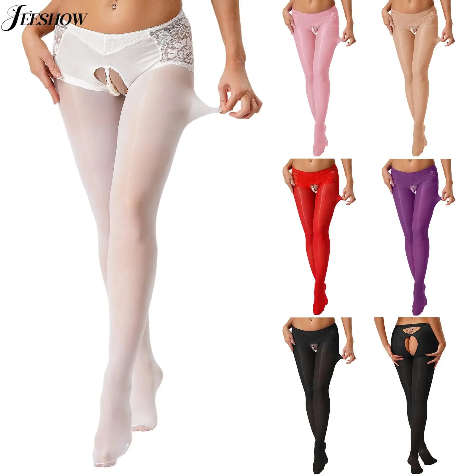 

Женские сексуальные колготки из искусственного жемчуга с цветочным кружевом в стиле пэчворк, ажурные чулки без вырезов, колготки, нижнее белье, ночное белье