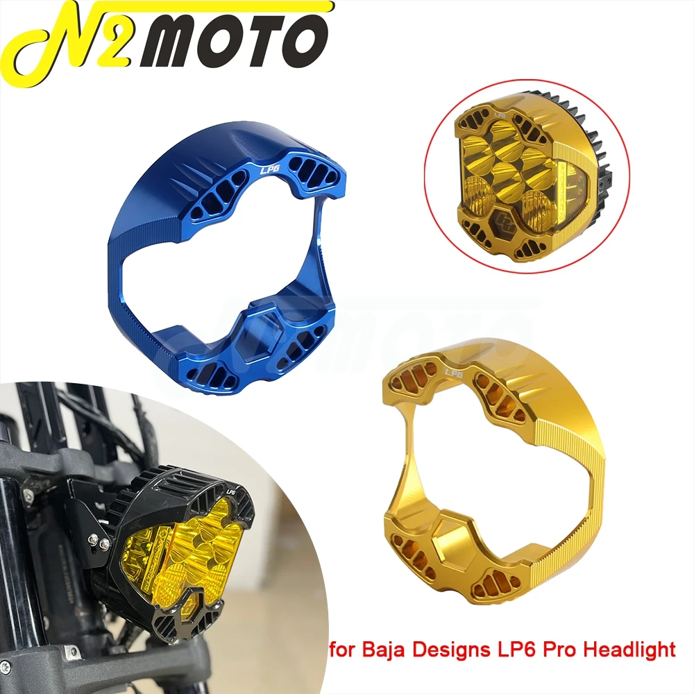Headlight Lamps Housings for Baja Designs LP6 Headlamp Shell Stock Cover For Car Harley Toring Street Glide Headlight Trim Cover