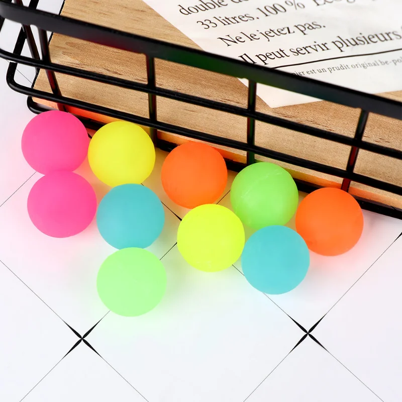 1 Stuk Rubber 25Mm Mini Bouncy Ballen Grappig Speelgoed Lichtgevende Springballen Kids Geschenken Feest Decoratie Outdoor Kinderen Sport Spel Speelgoed