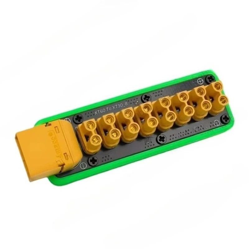 1PCS XT60 to 8-Channel XT30 PDB 100A Max Load Current Power Distribution Board Power Distributor for RC Car/Boat/Submarine/Robot