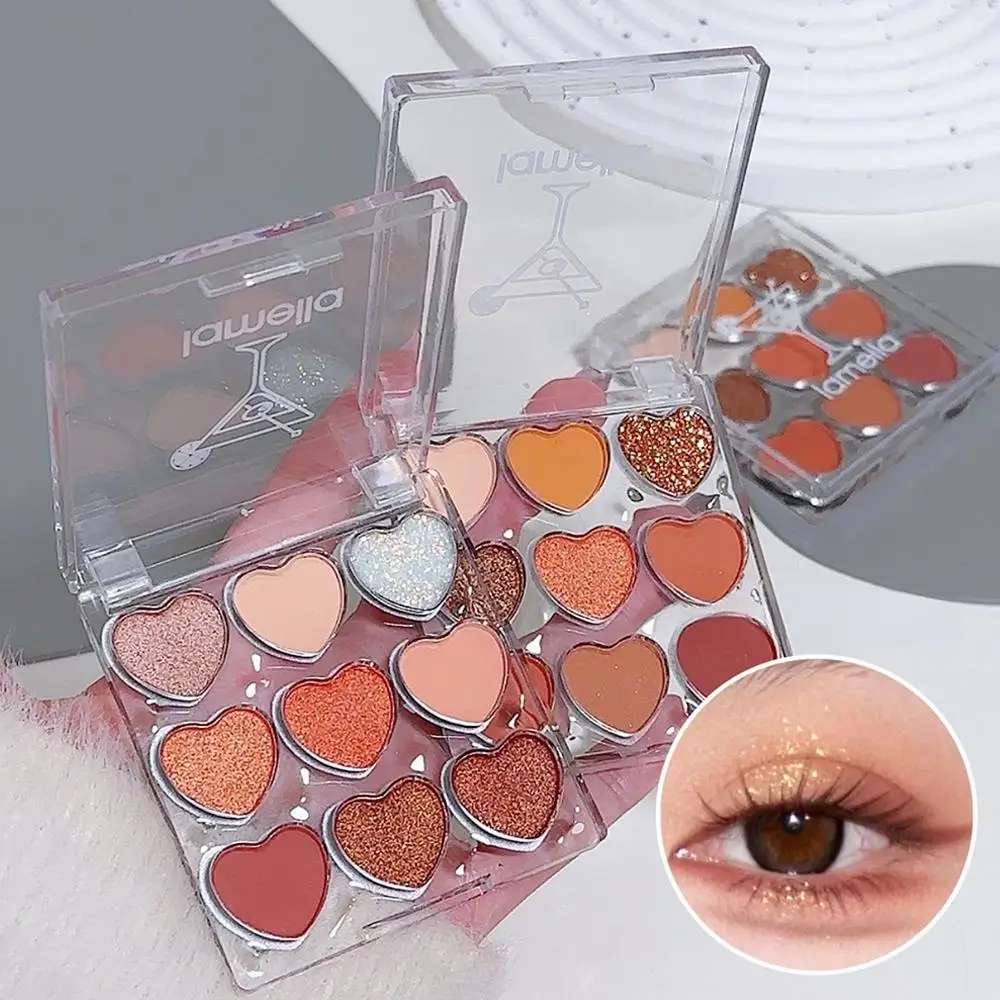 2025 جديد 7 جرام تسعة ألوان الحب عينيه برتقالي بني غرامة ماتي اللؤلؤ لوحة لامع اليقطين بيبلوم الأرض لوحة اييشادو G0F8 #6