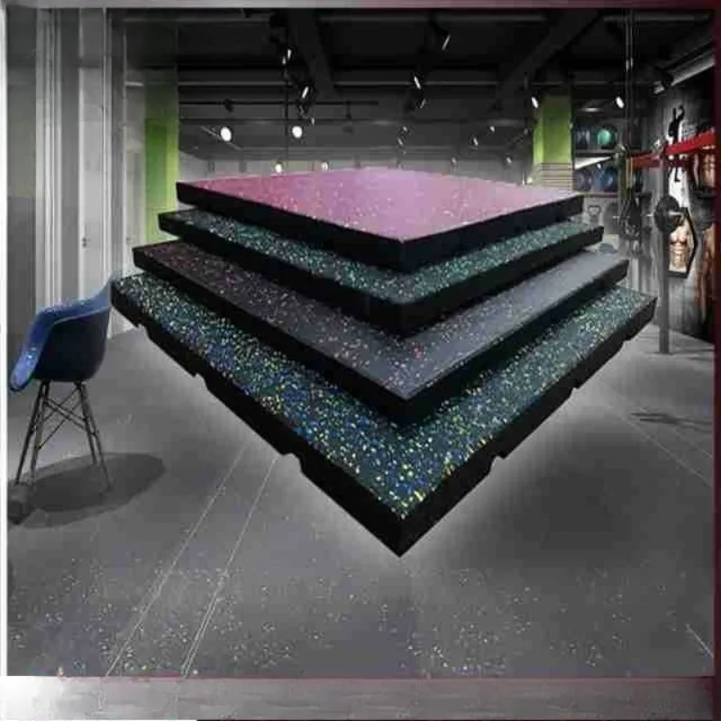 

Playground Rubber Floor Mat Strength Zone Soundproof Shock Absorption Mat Gym