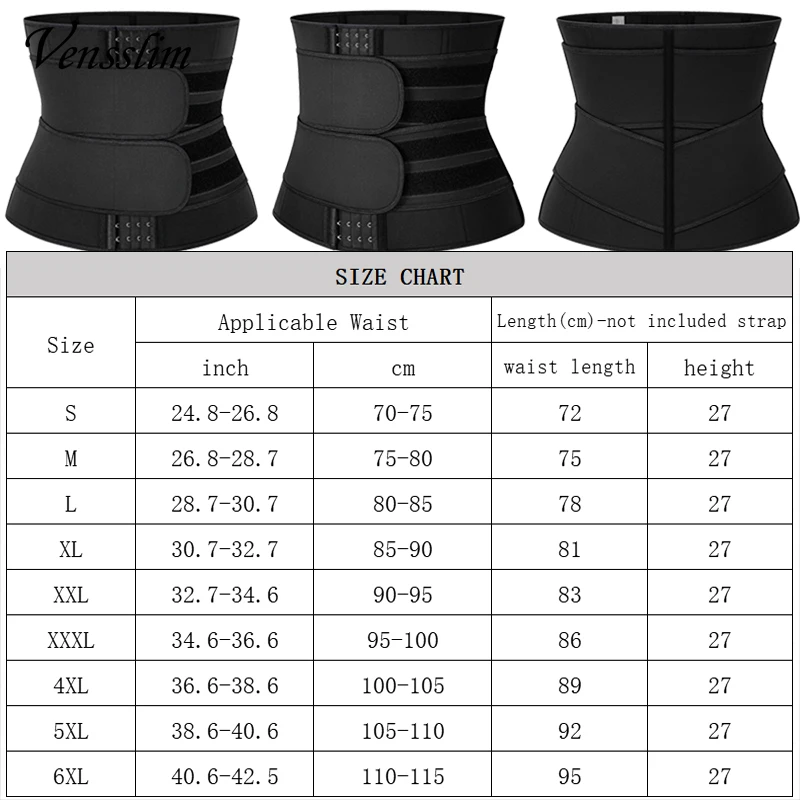 Neoprene Waist Trainer Corset for Men Workout Sauna Trimmer Belt Weight Loss Sweat Sports Girdle Compression