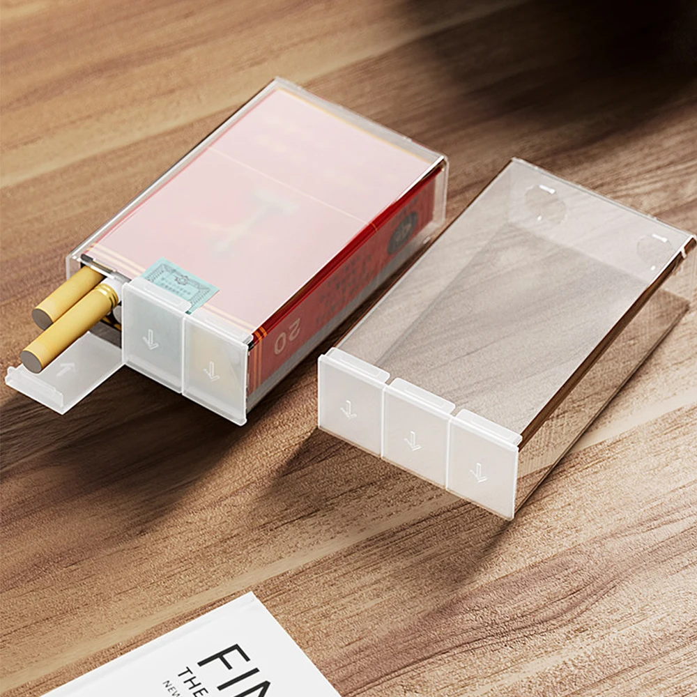 High-Quality Plastic Cigarette Box Anti-Drop Anti-Step Anti-Car Crushing Protective Cover Simple Style for Cigarette Safety