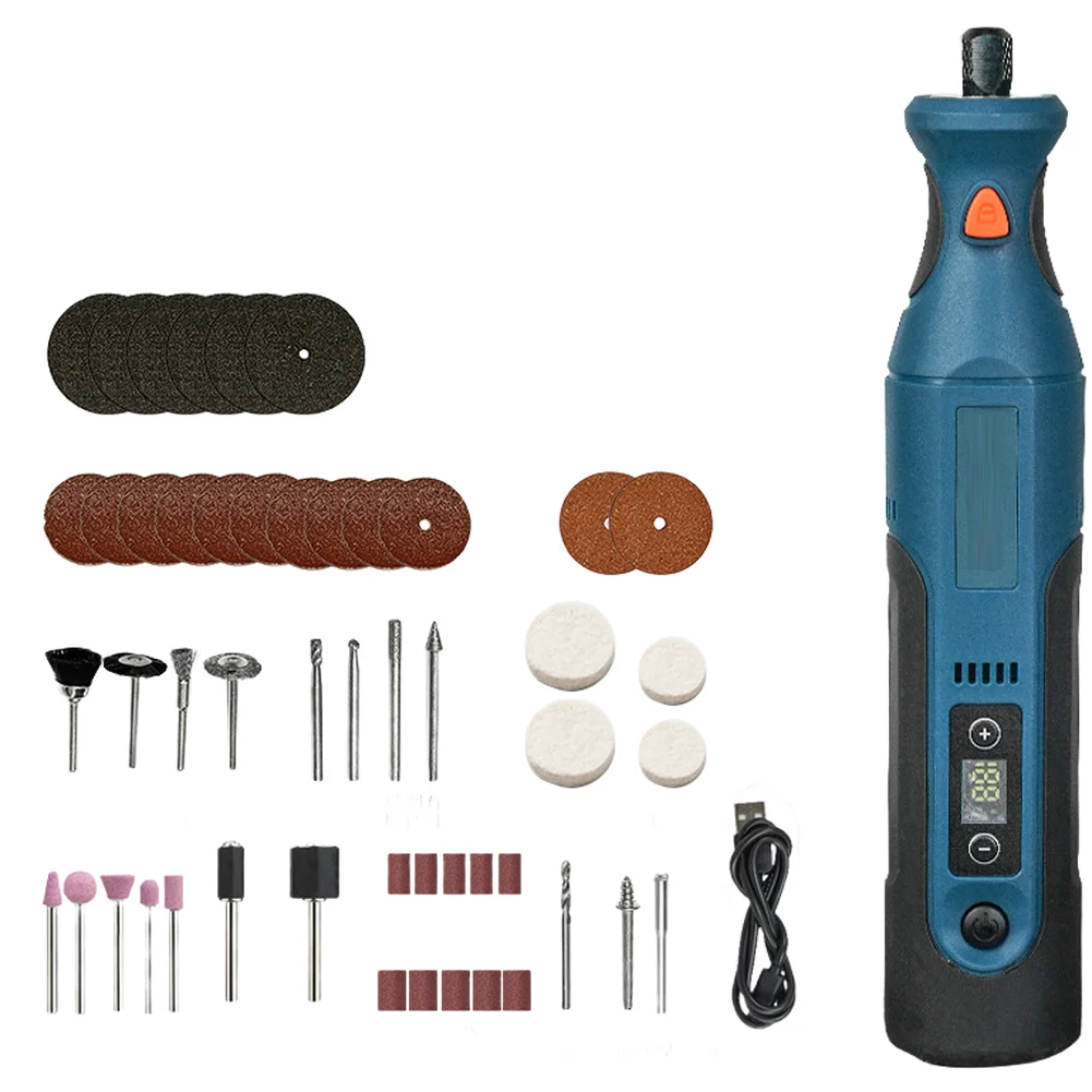 Portable 7.4V Cordless Engraving Pen Kit Electric Rotary Grinder Tool For Sanding Polishing Grinding Handmade Craft Processing